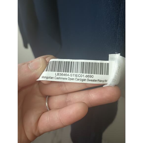 Quince Women's Mongolian Cashmere Open Cardigan Navy Size Medium - Picture 4 of 5